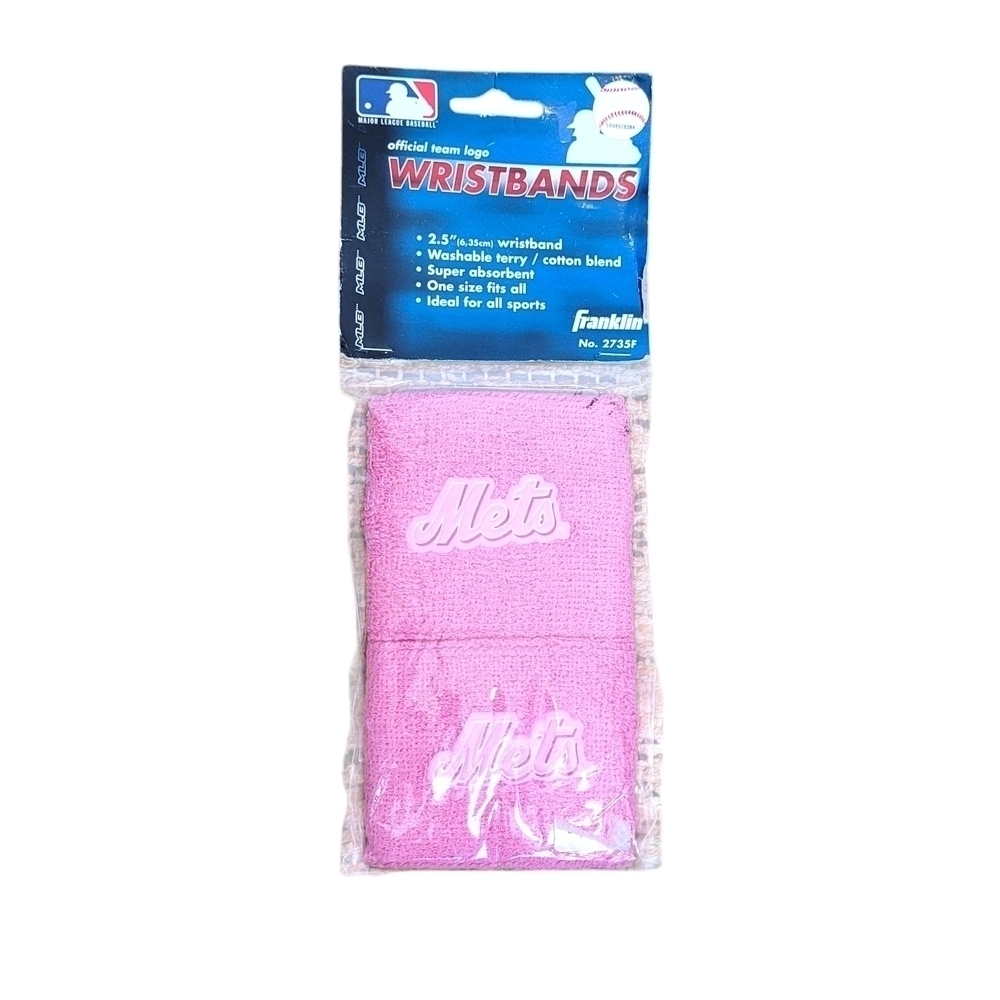 Franklin Pink Mets Wristbands